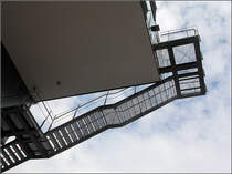 Behnischhaus in Krefeld: Fluchtreppe fr Schwindelfreie. 20.03.2010 (Matthias)