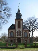 Bochin (LWL); Dorfkirche in der Bergstrae (L 1), 15.04.2010