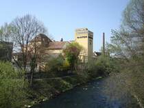 Freiburg im Breisgau,
Brauerei Ganter, gegrndet 1865,
seit 1888 in diesen Gebuden im Stadtteil Oberau,
April 2010