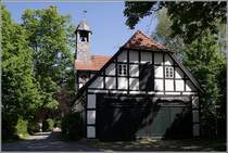 Bissendorf. Ein hbsches Nebengebude der Schelenburg ist in Fachwerkbauweise errichtet. 05.06.2010