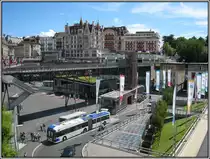 Im Stadtzentrum von Lausanne. (25.07.2009)