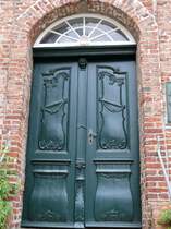 Haustr am ehemaligen Elternhaus Theodor Storms (Hohle Gasse 3); Husum, 23.05.2010
