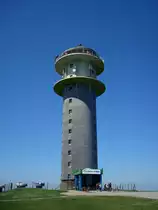 der Feldbergturm auf dem Seebuck in 1448m Hhe, der Fernsehturm wurde 1955 gebaut und seit 2003 ist die Aussichtsplattform geffnet, Juli 2010