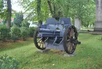 Eine Deutsche Feldkannone aus 1 Weltkrieg in Aligse, im Sommer ´10 fotogrfiert,