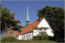 Die kleine St. Petri Kirche in Maasholm. 03.08.2010