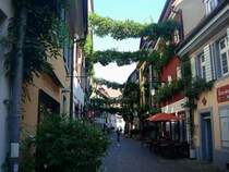 Freiburg im Breisgau,
die Konviktstrae ldt ein zum Bummeln,
Sep.2010