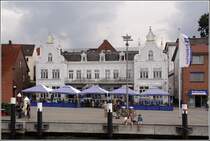 Gebude am Nordhafen in Kappeln. 04.08.2010