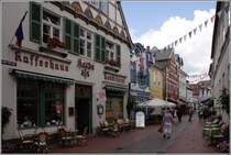 Blick in die Sankt-Nicolai-Stra�e in Eckernf�rde. 03.08.2010