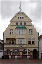 Geb�ude am Rathausplatz in Eckernf�rde. 03.08.2010
