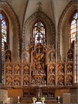 Der Brggemann-Altar, auch Bordesholmer Altar genannt, im Dom St. Petri in Schleswig. 07.08.2010