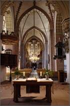 Blick durch den Dom St. Petri in Schleswig. 07.08.2010