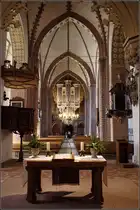 Blick durch den Dom St. Petri in Schleswig. 07.08.2010