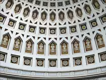 Kassettendecke in der Kuppel der Befreiungshalle Kelheim; 05.08.2010
