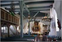 Der Innenraum der St. Clemens-Kirche in Bsum. 13.08.2010