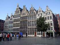 Zunfthuser am Grote-Markt in Antwerpen;100830 