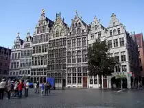 Zunfth�user am Grote-Markt in Antwerpen;100830 