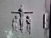 Eine Kirchent�r in Bochum-Ehrenfeld am 22. September 2010.