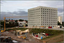 Bibliothek 21 in Stuttgart. Die Tunnelrhren darunter sind fr die zuknftige Stadtbahnlinie U12. 02.10.2010 (Matthias)
