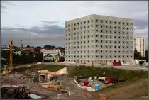 Bibliothek 21 in Stuttgart. Die Tunnelr�hren darunter sind f�r die zuk�nftige Stadtbahnlinie U12. 02.10.2010 (Matthias)