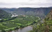 Blick auf das Moseltal, von der Autobahnbr�cke A61 bei Winningen - 14.09.2010