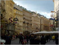 Der Graben ist eine mondne Einkaufsstrae im Wiener Zentrum. 30.09.2010