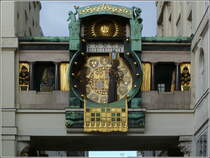 Die Ankeruhr am Hohen Markt im 1. Bezirk. 30.09.2010