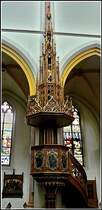Die Kanzel der Stadtpfarrkirche St. Nikolaus in Zwiesel. 15.09.2010 (Jeanny)
