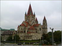 Die Kirche zum heiligen Franz von Assisi am Mexikoplatz im 2. Wiener Bezirk. 02.10.2010