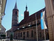 Villingen im Schwarzwald, 1220 entstand das sptromanische Mnster  Unserer Lieben Frau , Ende des 13.Jahrhunderts kam der gotische Chor und die Doppeltrme dazu, Aug.2010