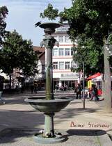 Peine, bronzene Tier-Trnke in der Bahnhofstrae