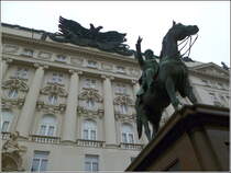 Das Radetzky-Denkmal vor dem Ministeriumsgebude Stubenring 1. 02.10.2010