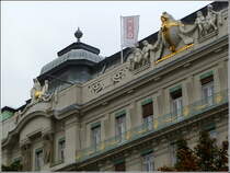 Jugendstilfassaden wie hier am Stubenring sind in Wien hufig zu sehen. 02.10.2010