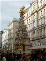 Die Pestsule am Graben in Wien wurde in der zweiten Hlfte des 17. Jahrhunderts errichtet. 30.09.2010