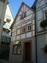 Weil der Stadt, das Kepler-Haus, hier wurde 1571 der gro�e Astronom und Mathematiker Johannes Kepler geboren, beherbergt heute das Kepler-Museum, Okt.2010