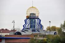 GORZW WLKP., 28.10.2010, an der zur Altstadt fhrenden Warthebrcke befindlicher Aussichtspunkt 

