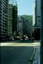 Strassenszene in Hong Kong im November 1988