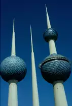 Die  Kuwait-Tower  im Februar 1986