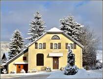 Der Ortskern von Erpeldange am 18.12.2010. (Jeanny)