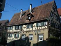 Herrenberg, altes Fachwerkhaus in der Altstadt, Okt.2010