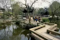 In den G�rten der Stadt Suzhou im Februar 2003