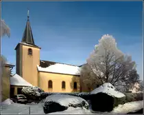 Die Kirche von Berl� am 31.12.2010. (Jeanny)