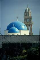 Bei einem Segeltrn in der griechischen Inselwelt am 11.05.1996 auf der Insel Santorin