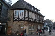 Fachwerkhaus in Hannovers Altstadt am 09.01.2011.