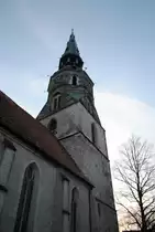 Glockenturm der Kreuzkirche, in Hannovers Altstadt am 09.01.2011.