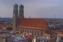Die Frauenkirche in M�nchen mit den beiden Zwiebelt�rmen (28.08.07)
