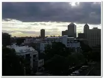 Blick von Hotezimmer auf den Stadtteil   Surry Hills   ... Oktober 2004