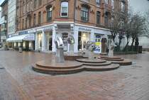 Brunnen in Hannover/Lister Meile. Foto vom 23.01.2011.