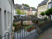 Saarburg, Partie am Leukbach in der Innenstadt, Mai 2005