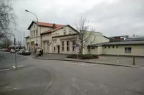 Empfangsgeb�ude des Bahnhofs Kleve. Seit einigen Jahren endet hier die ehemalige  Strecke der Rheinischen Eisenbahn.