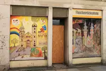 Zittau, Reichenberger Strae, 17.05.2010: Das gern fotografierte Vorzeigeobjekt Marstall ist gleich um die Ecke.